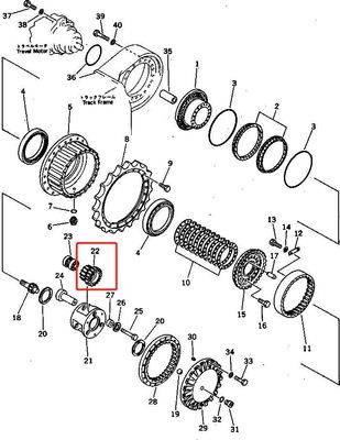 PC300-3 207-27-00040 PLANETARISCHES GER 2072700040 PC300-3 Teile von Getriebeboxen